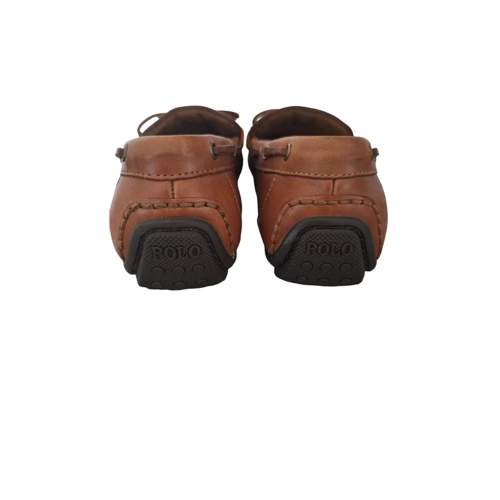 Polo Ralph Lauren Roberts Tan Leather Driving Loafers Mens 8D Brown Moccasins